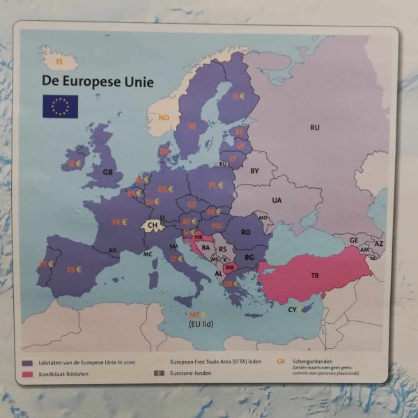 Wandkaart Europa