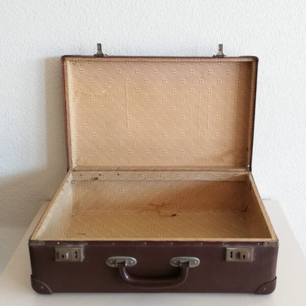Vintage koffer donkerbruin