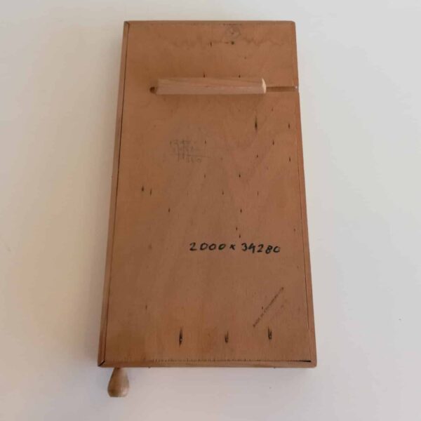 Vintage houten knikkerbak / trekbiljart / pinball
