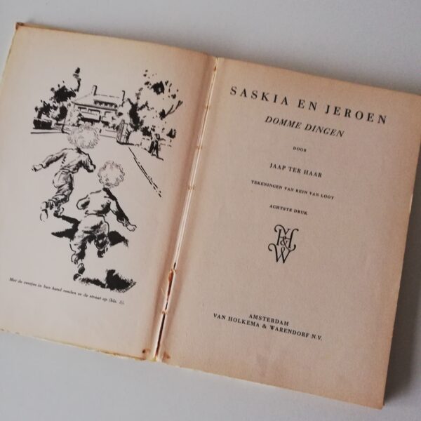 Vintage boekje - Saskia en Jeroen Domme dingen