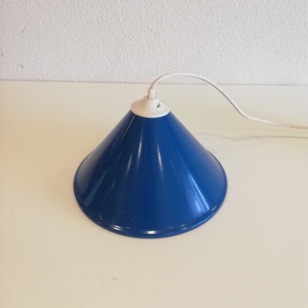 Blauwe hanglamp