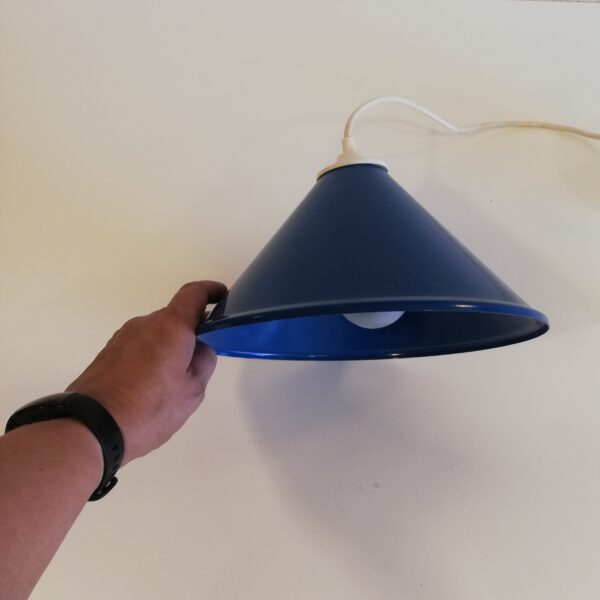 Blauwe hanglamp