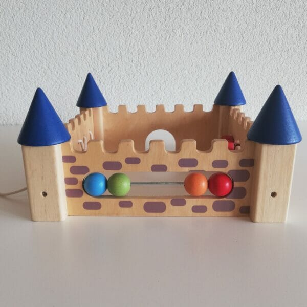 Houten speelgoed kasteel