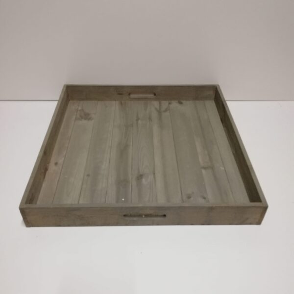 Groot houten dienblad vierkant - 52 x 52 cm