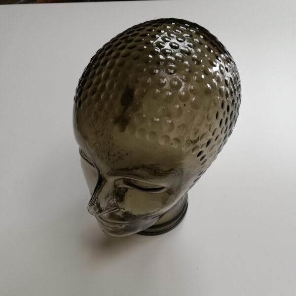 Vintage hoofd van glas