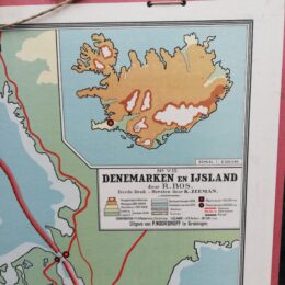 Schoolplaat Denemarken en IJsland