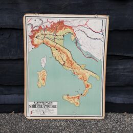 Schoolplaat Apennijnsch schiereiland (Italie)