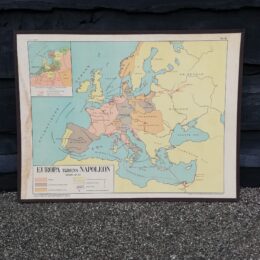 Schoolplaat Europa tijdens Napoleon