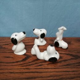 Set van vier Snoopy beeldjes