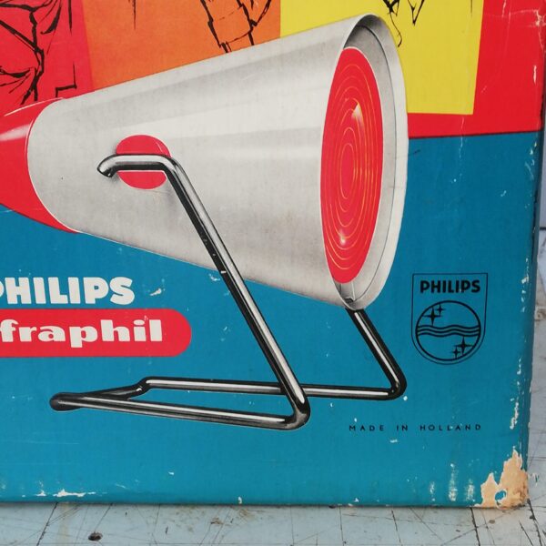 Vintage Philips infrarood lamp in originele doos