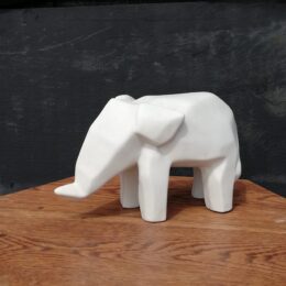 Kubistisch beeld olifant